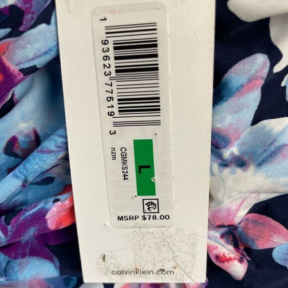 NWT Calvin Klein Floral Tankini Top Size L - Picture 5 of 5